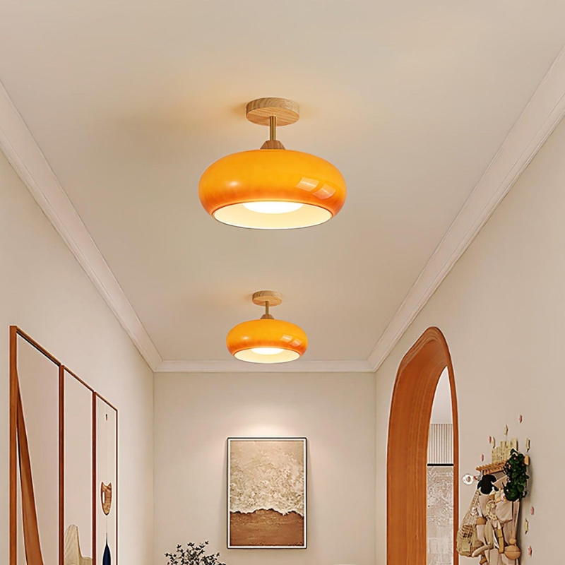 Retro Bauhaus Glass Ceiling Lamp