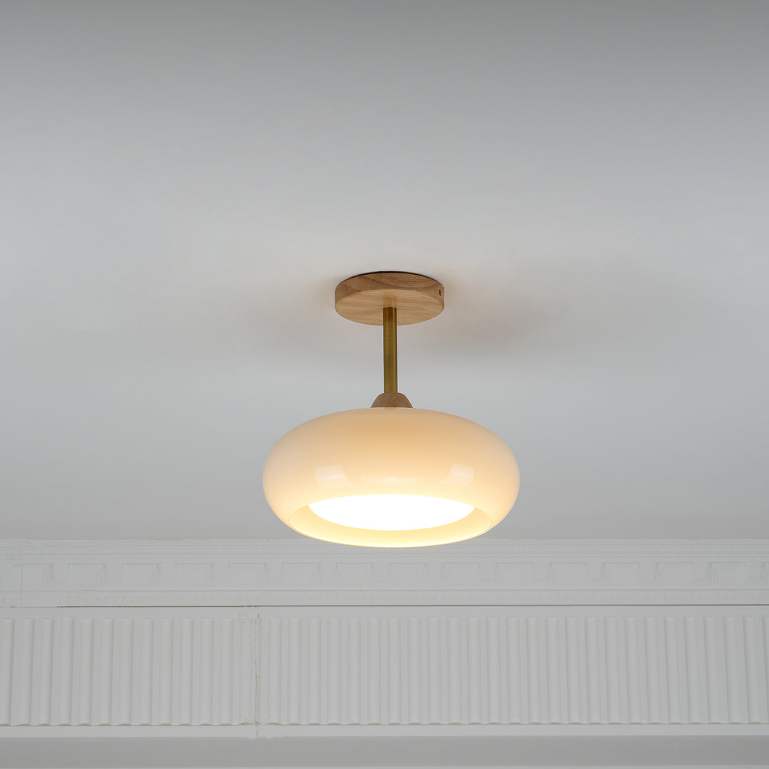 Retro Bauhaus Glass Ceiling Lamp